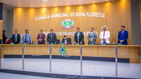 Câmara Municipal de Nova Floresta Inicia Biênio com Aprovação Unânime de Reajuste Salarial