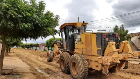 Rodovia PB-151 chega à Nova Floresta, obra se encontra em ritmo acelerado.