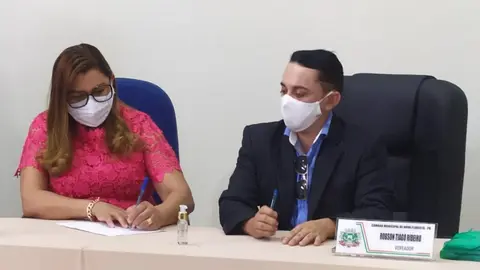 Solenidade e assinatura do termo de Posse da Vereadora Josefa Robélia Paulo Silva Oliveira, eleita em 15 de novembro de 2020