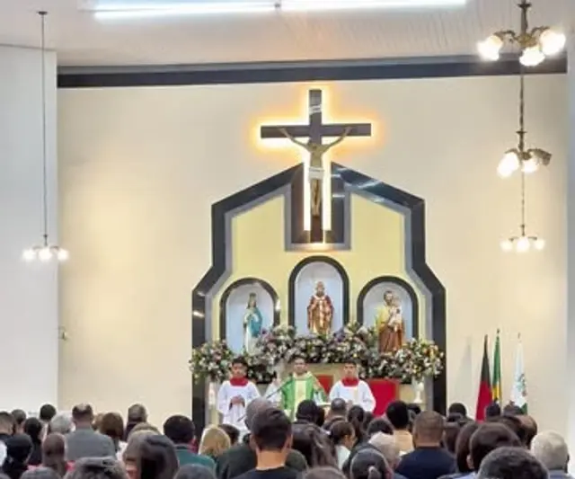Câmara participa de Missa em Ação de Graças pelos 67 anos de Nova Floresta