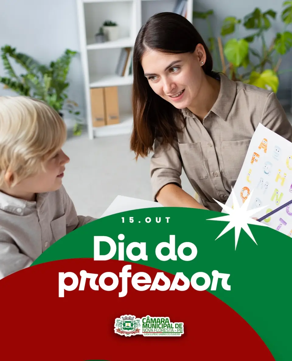 Câmara de Nova Floresta homenageia professores em 15 de outubro