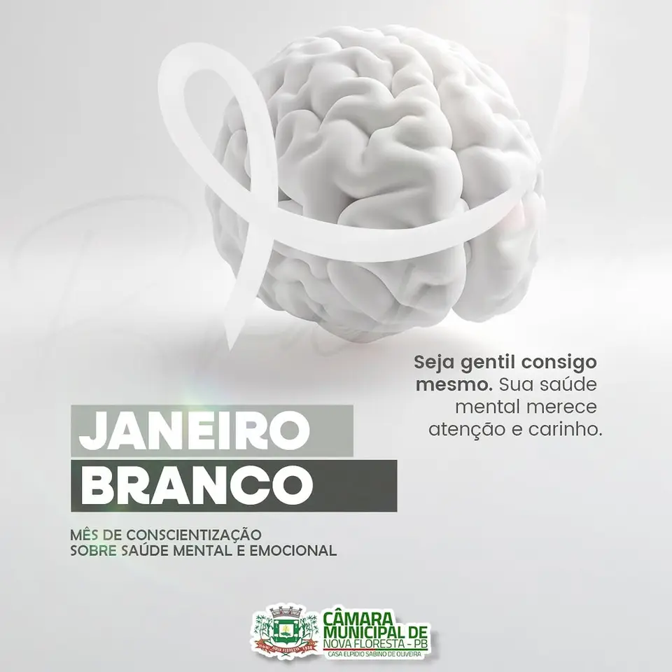 Janeiro Branco: Câmara de Nova Floresta reforça apoio à saúde mental