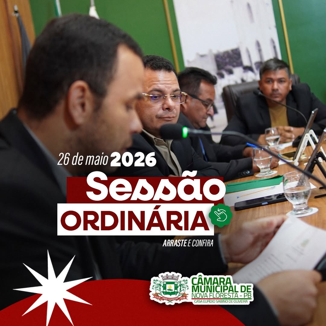Câmara de Nova Floresta Aprova Requerimentos e Projetos em Sessão Ordinária
